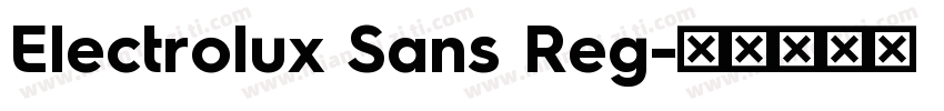 Electrolux Sans Reg字体转换